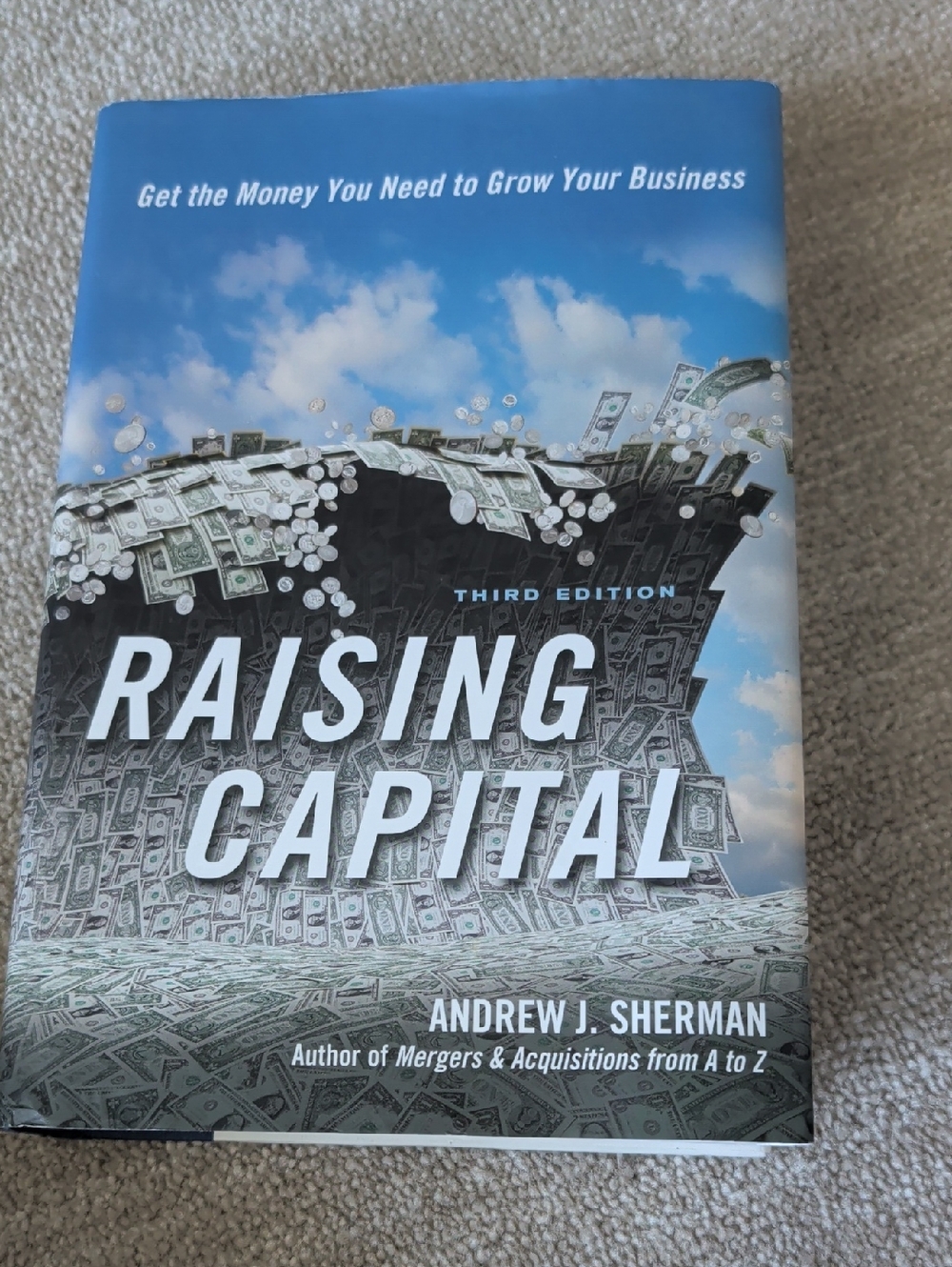 Raising Capital by Andrew J. Sherman - Sky Blue Cover